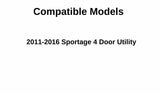 Back Window Back Glass Back Tailgate Heated W/Spoiler Styles Compatible with Kia Sportage 2011-2016 Models