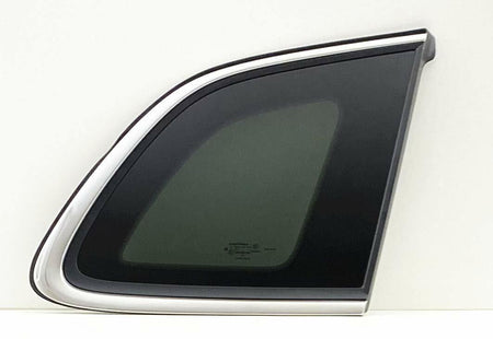 OE Chrome Moulding Style Privacy Passenger Right Side Quarter Window Glass Compatible with Jeep Cherokee 2014-2018 Models (Not For Grand Cherokee)