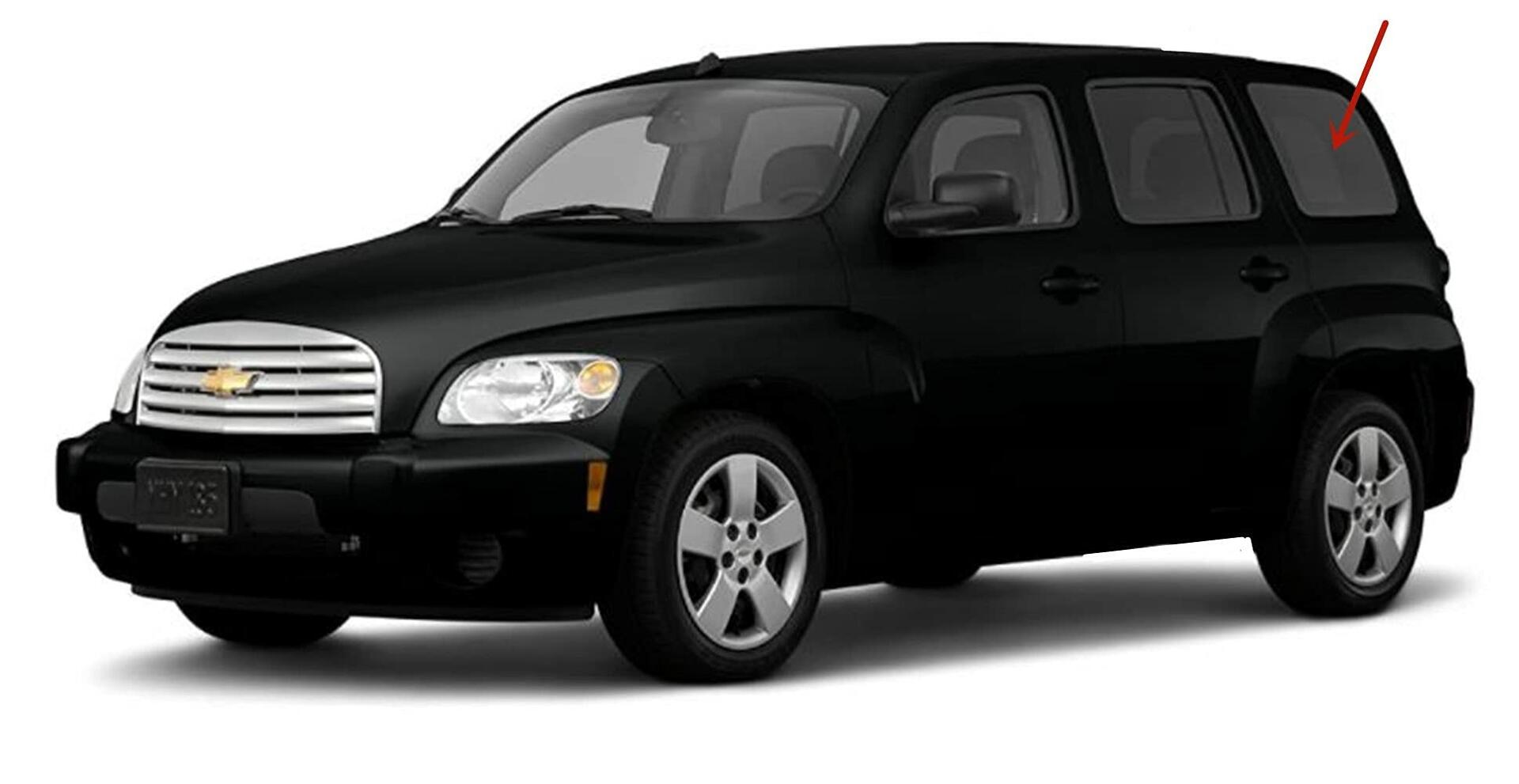 Driver Left Side Quarter Window Quarter Glass Compatible with Chevrolet HHR 2006-2011 Models