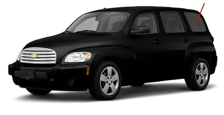 Driver Left Side Quarter Window Quarter Glass Compatible with Chevrolet HHR 2006-2011 Models