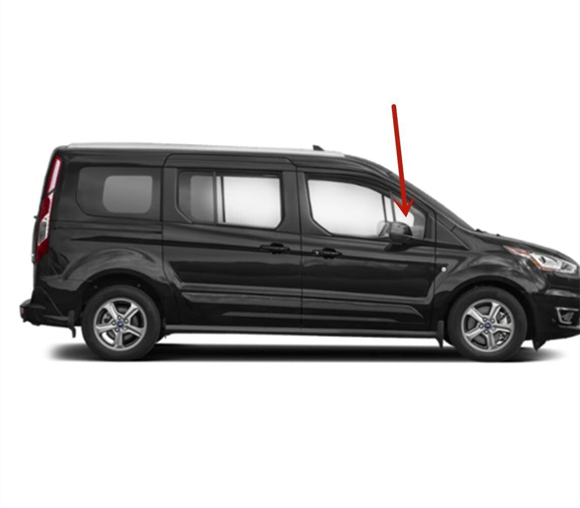 Laminated Passenger Right Side Front Vent Window Vent Glass Compatible with Ford Transit Connect 2019-2023 Models