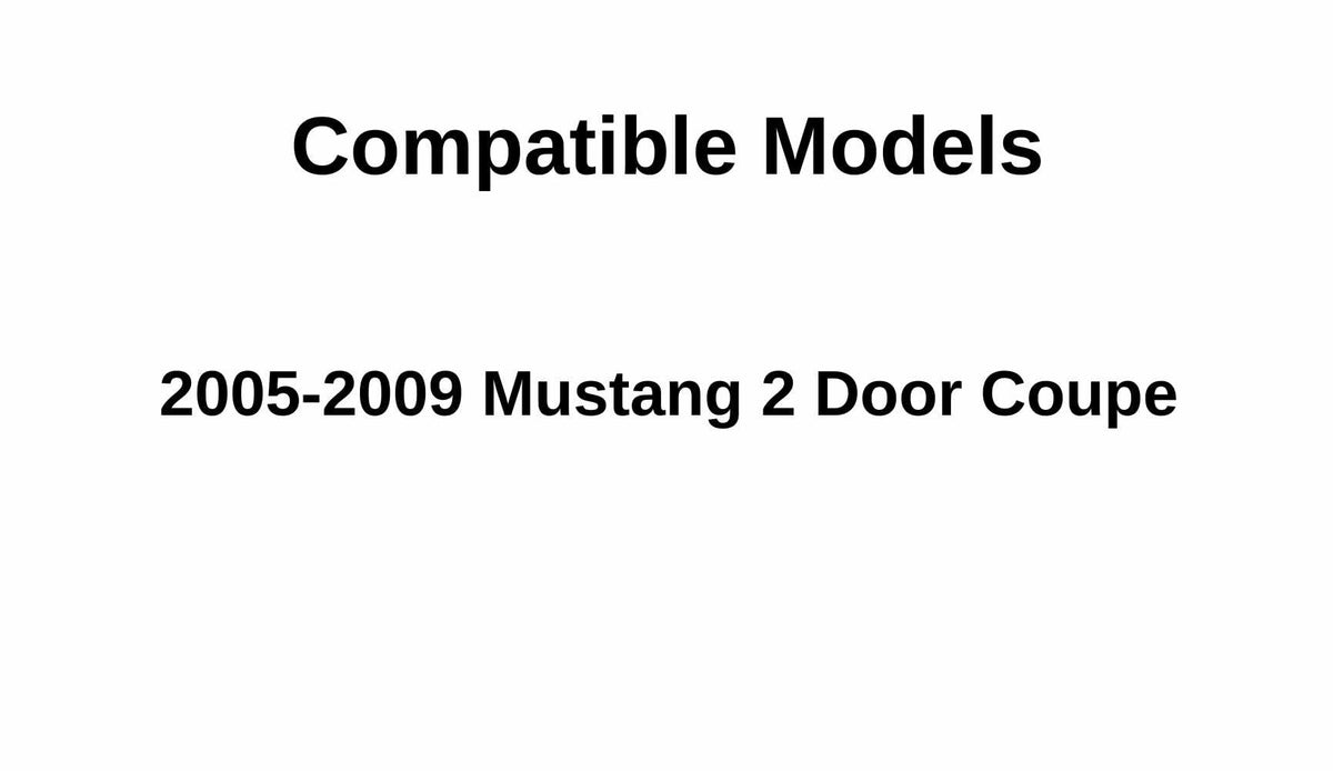 Passenger Right Side Quarter Glass Quarter Window Compatible with Ford Mustang 2 Door Coupe 2005-2009 Models