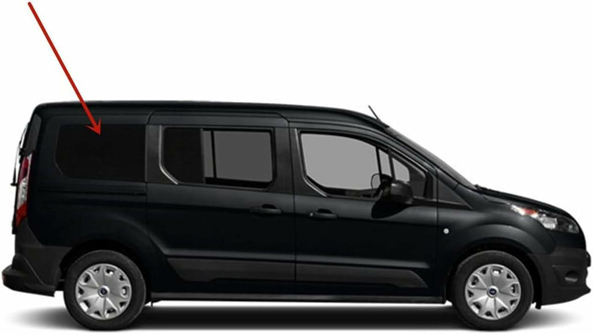 Passenger Right Side Quarter Window Quarter Glass Compatible with Ford Transit Connect Long Wheel Base 2014-2023 Models