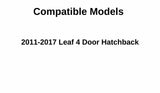 Heated Back Back Window Back Glass Compatible with Nissan Leaf 2011-2017 Models