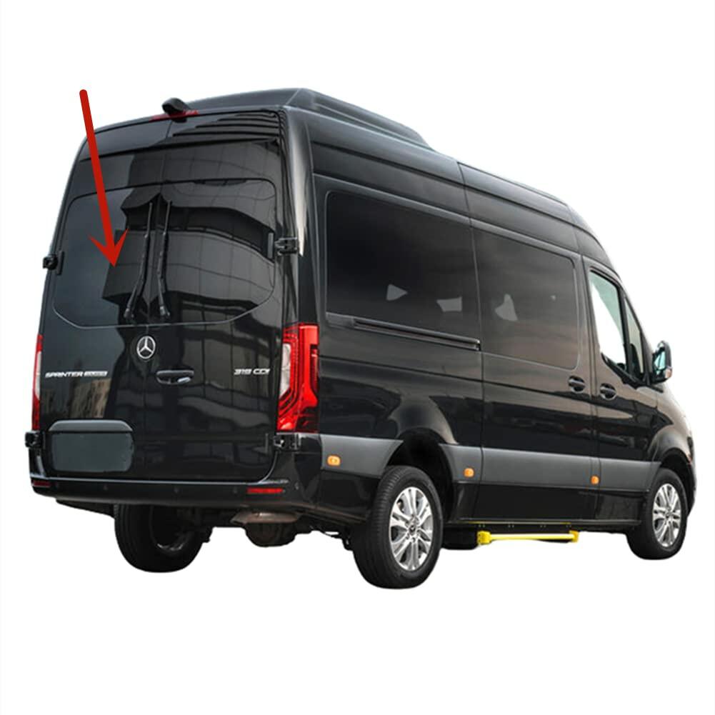 Heated Back Window Back Glass Driver Left Side With Wiper Hole Style Compatible with Mercedes Benz Sprinter 1500 2500 3500 4500 2019-2026 Models