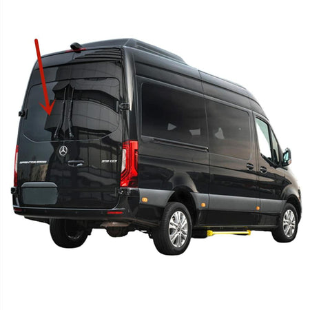 Heated Back Window Back Glass Driver Left Side With Wiper Hole Style Compatible with Mercedes Benz Sprinter 1500 2500 3500 4500 2019-2026 Models
