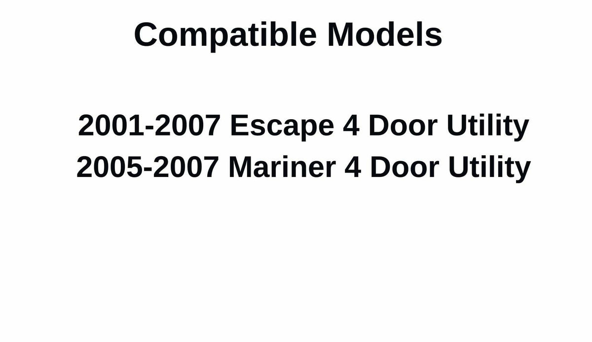 Driver Left Side Quarter Window Quarter Glass Compatible with Ford Escape/Mercury Mariner 2001-2007 Models
