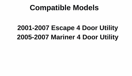Driver Left Side Quarter Window Quarter Glass Compatible with Ford Escape/Mercury Mariner 2001-2007 Models