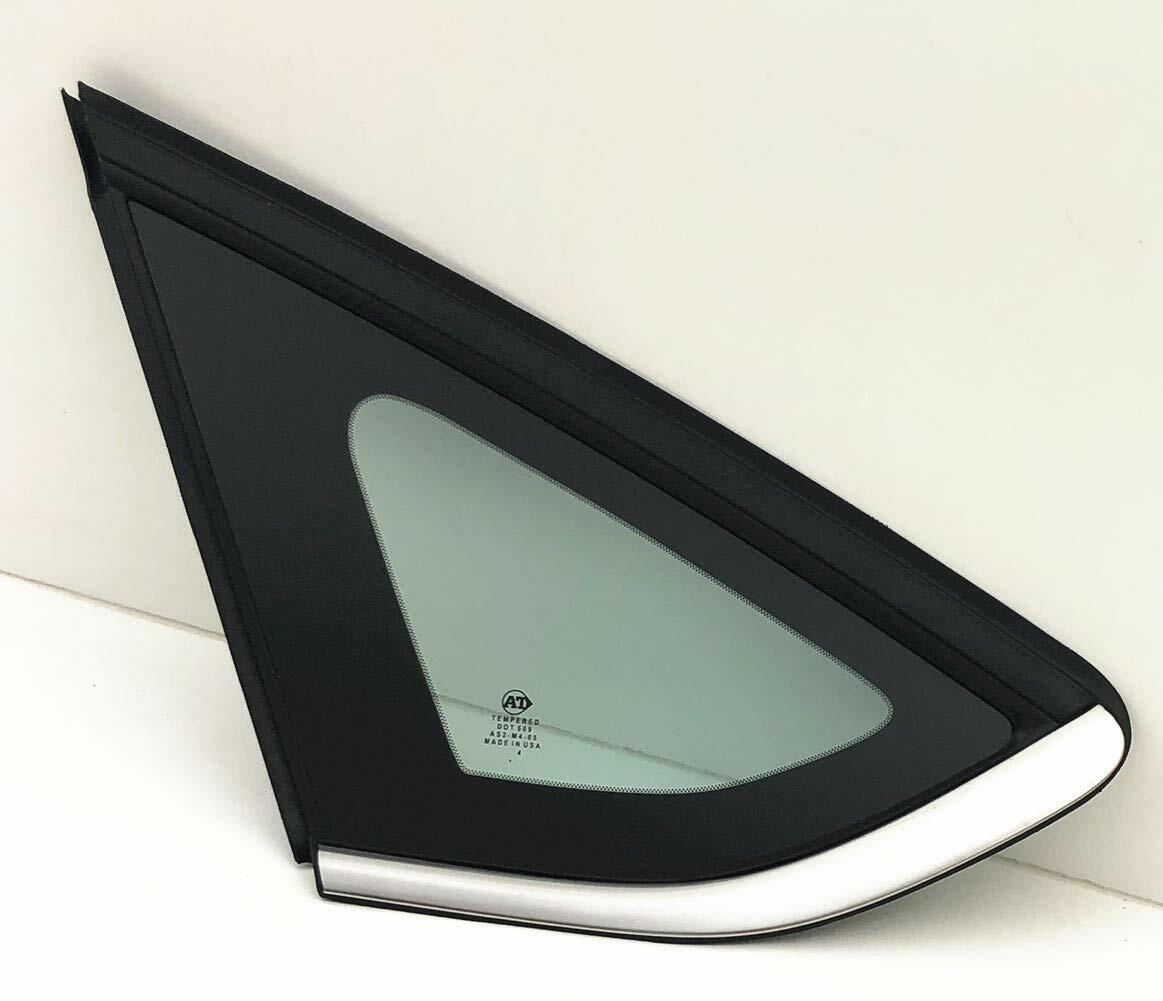 Chrome Moulding Driver Left Side Quarter Window Quarter Glass Compatible with Ford Fusion 2013-2019 Fusion Hybrid/Energi 2013-2020 Models