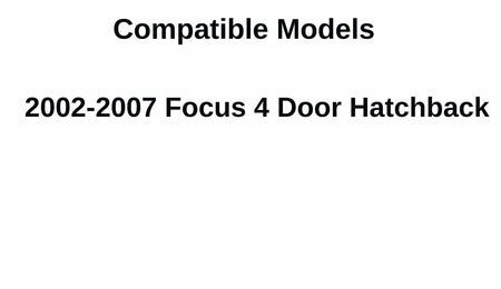 Driver Left Side Quarter Window Quarter Glass Compatible with Ford Focus 4 Door Hatchback 2002-2007 Models