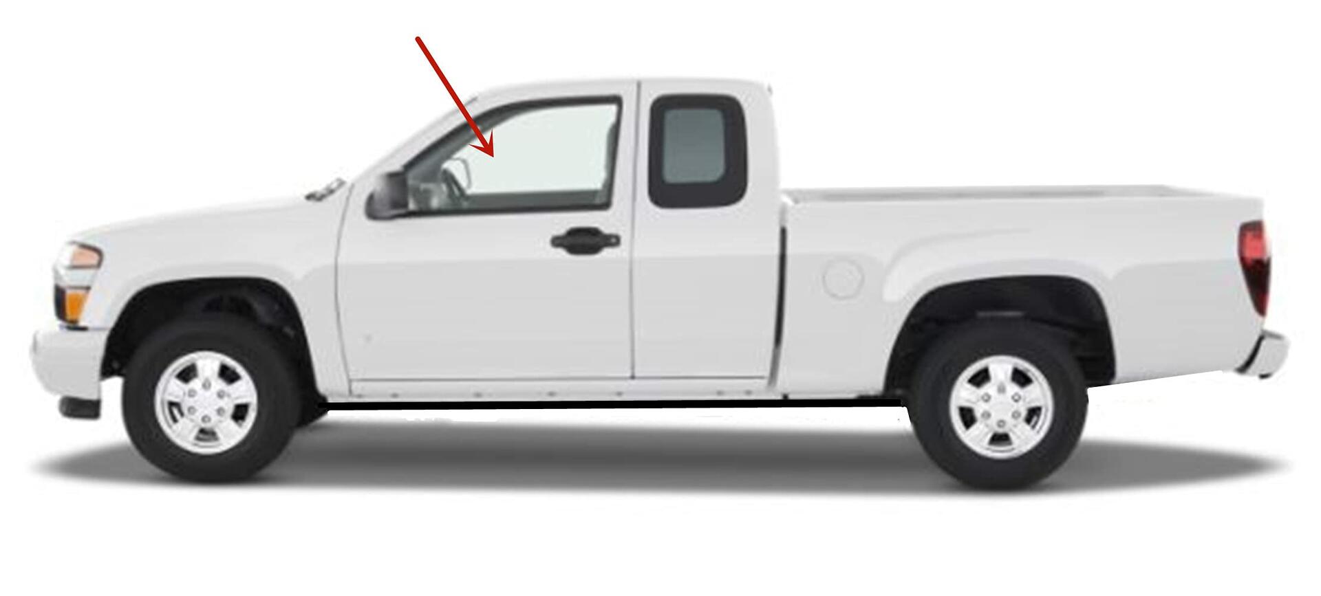 Driver Left Side Front Door Window Door Glass Compatible with Isuzu i280/i290/i350/i370 2006-2010 Models