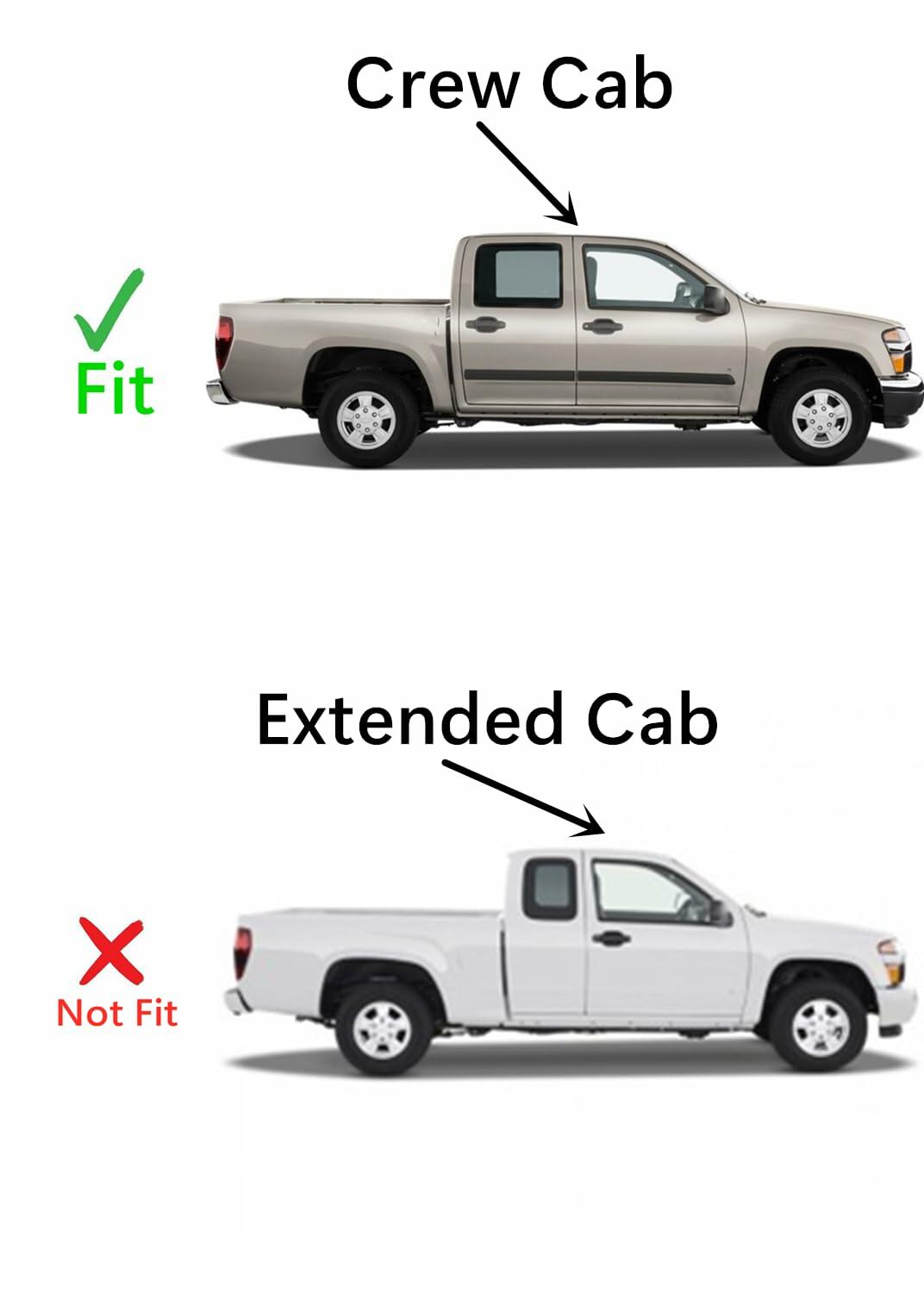 Passenger Right Side Rear Door Window Door Glass Compatible with Chevrolet Colorado/GMC Canyon 4 Door Crew Cab 2004-2012 Models