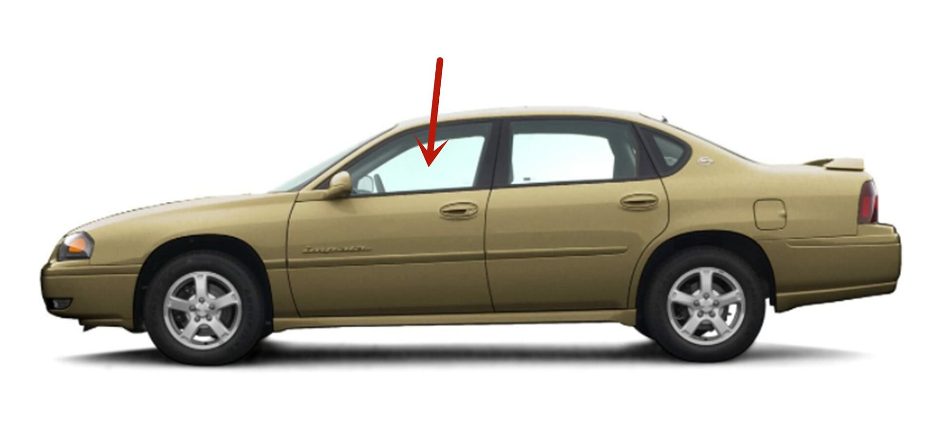 Laminated Driver Left Side Front Door Window Door Glass Compatible with Chevrolet Impala 2000-2005 4 Door Sedan Models