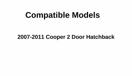 Heated Back Window Back Glass w/ 3 Connector Leads Compatible with Mini Cooper 2 Door Hatchback 2007-2011 Models