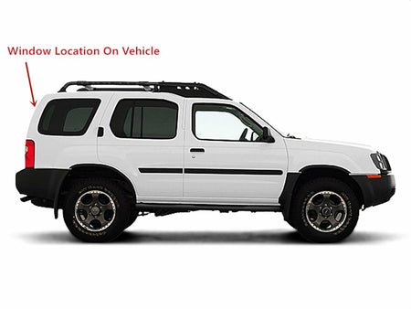 Heated Back Tailgate Window Back Glass Compatible with Nissan Xterra 2000-2004 Models