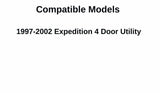 Stationary Passenger Right Side Quarter Window Glass Compatible with Ford Expedition 1997-2002 4 Door Models