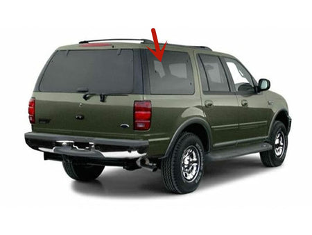 Movable Passenger Right Side Quarter Window Quarter Glass Compatible with Ford Expedition 1997-2002 Models