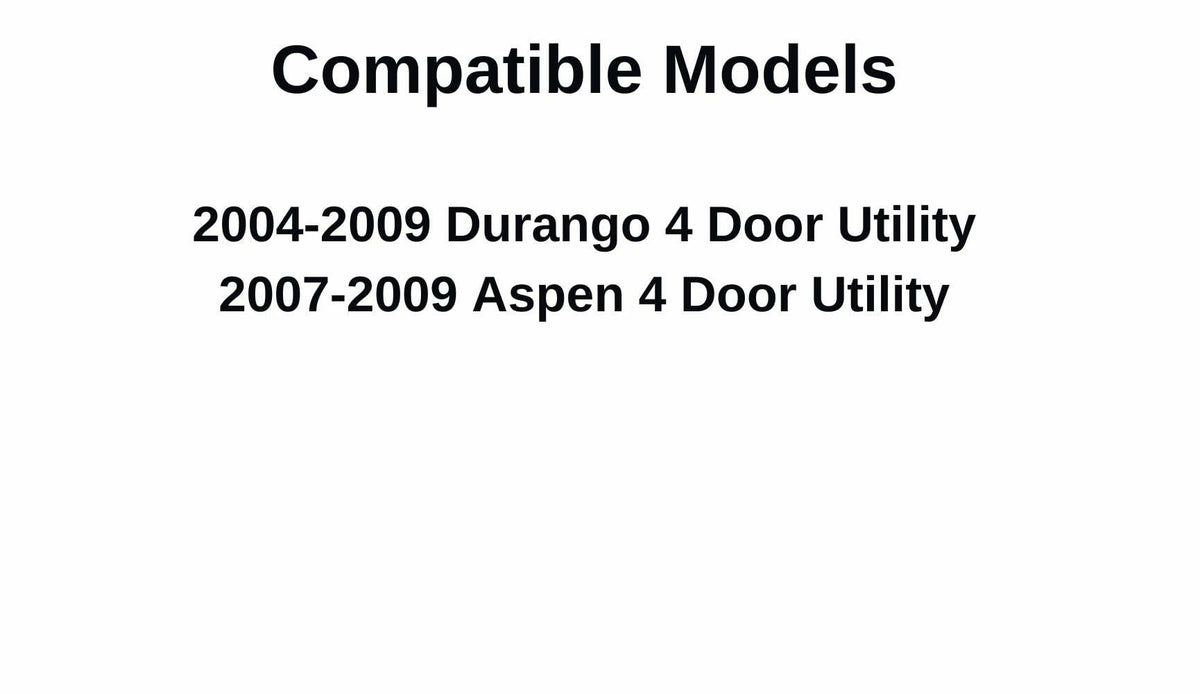 Driver Left Side Quarter Window Quarter Glass Compatible with Dodge Durango 2004-2009 Models/Chrysler Aspen 2007-2009 Models