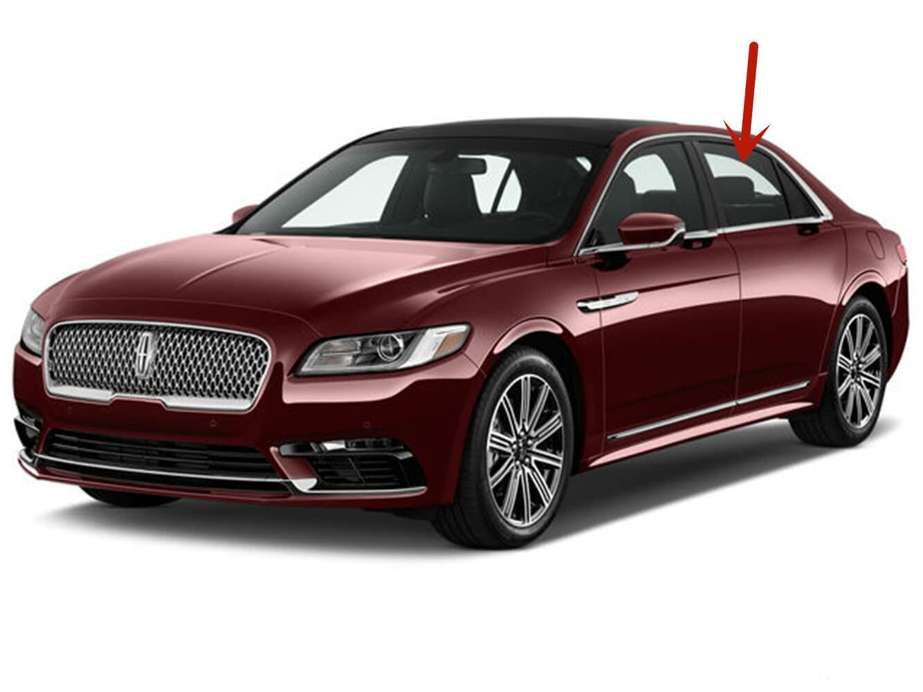 Laminated Driver Left Side Rear Door Window Door Glass Compatible with Lincoln Continental 2017-2020 Models