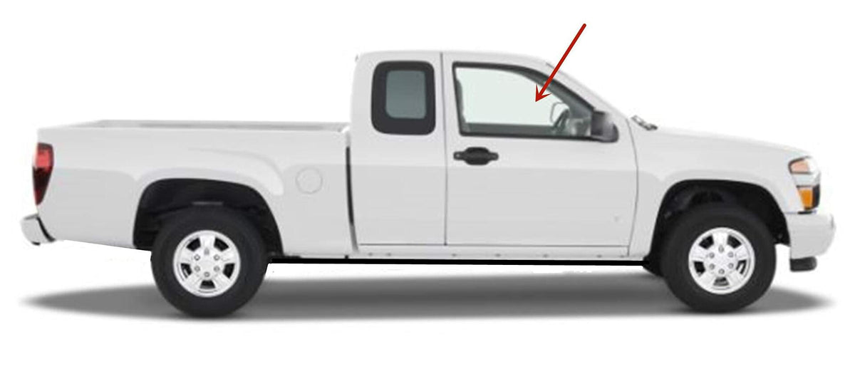 Passenger Right Side Front Door Window Door Glass Compatible with Chevrolet Colorado/GMC Canyon 2004-2012 Models