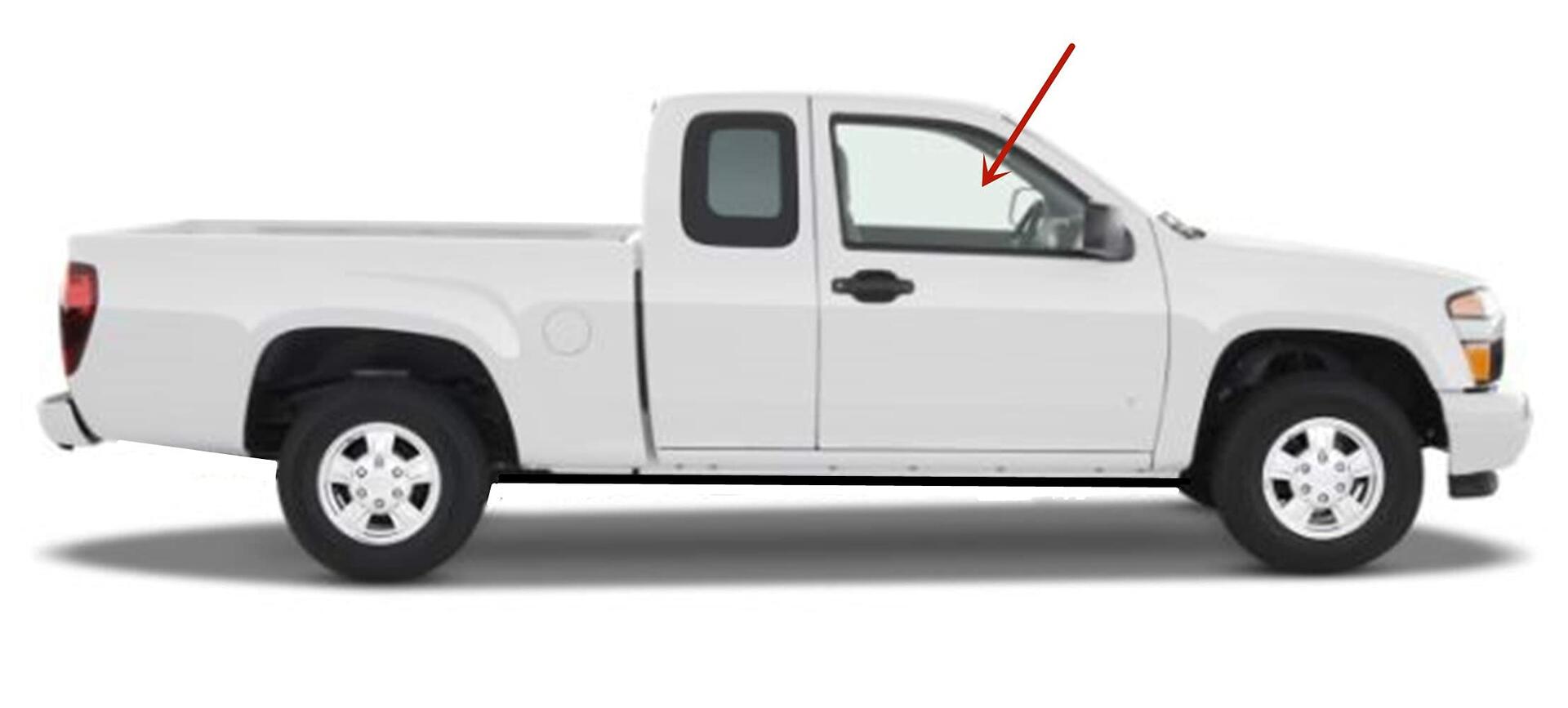 Passenger Right Side Front Door Window Door Glass Compatible with Chevrolet Colorado/GMC Canyon 2004-2012 Models