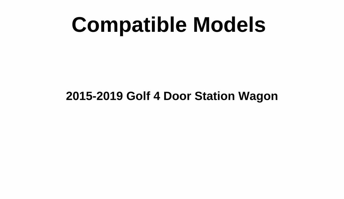 Heated Back Window Back Glass Compatible with Volkswagen Golf 4 Door Wagon 2015-2019 Models
