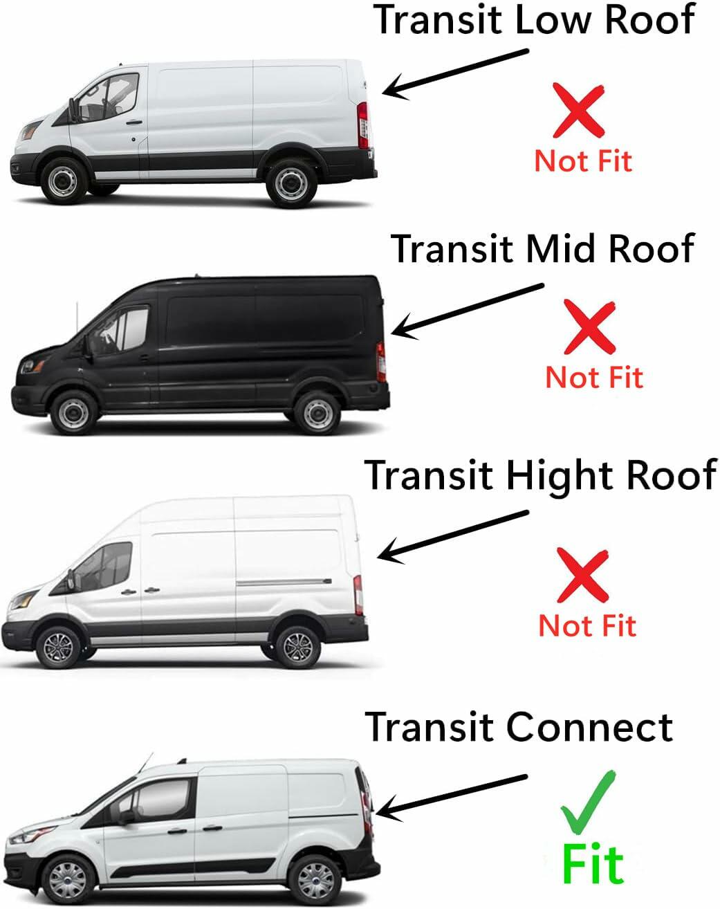 Laminated Driver Left Side Front Vent Window Vent Glass Compatible with Ford Transit Connect 2019-2023 Models