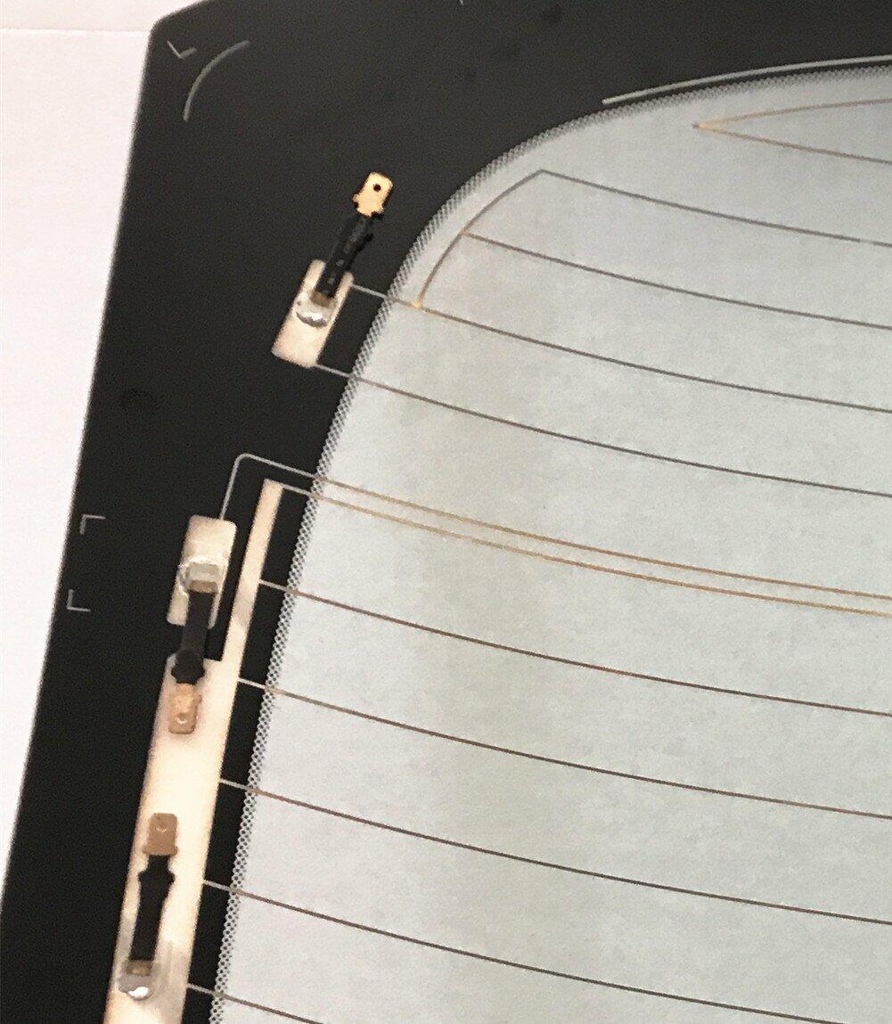 Heated Back Window Back Glass with-Diversity-Antenna Compatible with Kia Optima 2016-2020 / Optima Hybrid 4 Door Sedan 2017-2020 Models