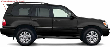 Privacy Color Heated Back Tailgate Window Back Glass Compatible with Toyota Land Cruiser/Lexus LX470 1998-2007 Models