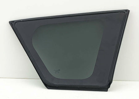 Black Moulding Driver Left Side Quarter Window Quarter Glass Compatible with Mitsubishi Outlander 2007-2013 Models