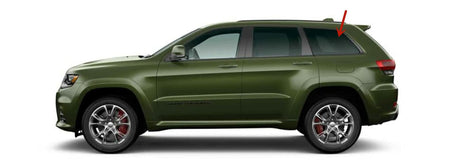 OE Black Moulding Privacy Driver Left Side Quarter Window Quarter Glass Compatible with Jeep Grand Cherokee 2016-2021 Grand Cherokee WK 2022 Models (Not For Cherokee, or Grand Cherokee L)