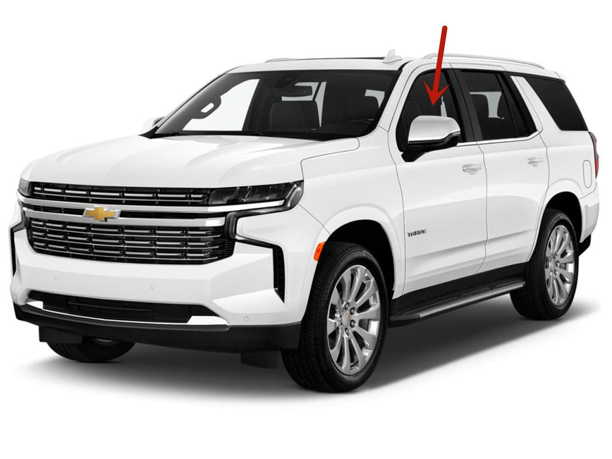 Driver Left Side Front Door Window Door Glass Compatible with Chevrolet Tahoe / Suburban 2021-2026 Models