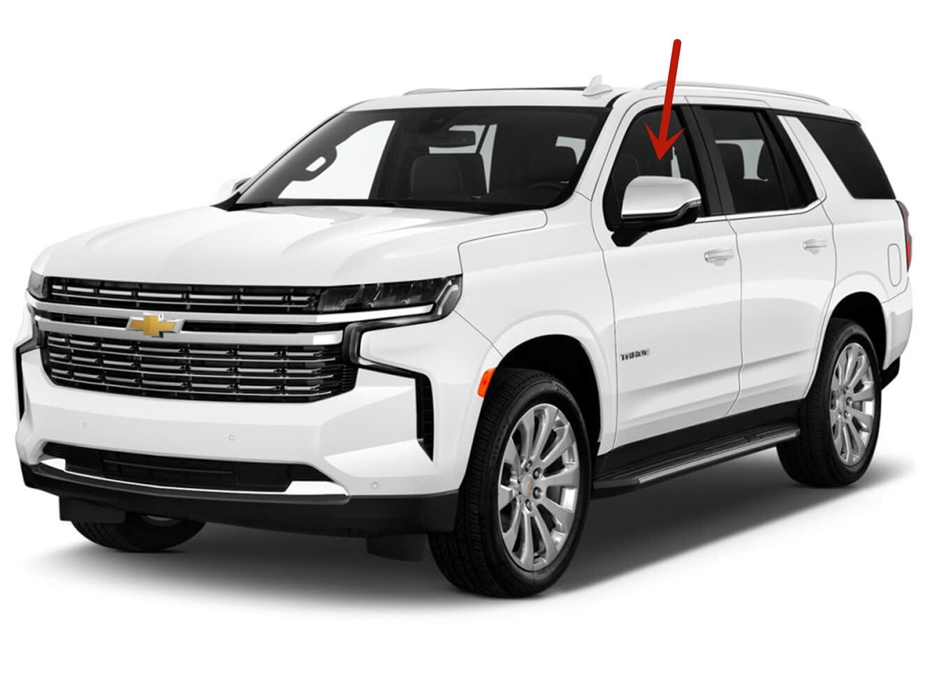 Driver Left Side Front Door Window Door Glass Compatible with Chevrolet Tahoe / Suburban 2021-2026 Models
