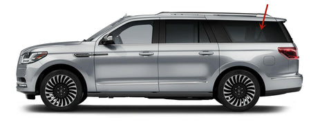 Driver Left Side Quarter Window Quarter Glass Compatible with Lincoln Navigator L 2018-2024 Long Wheel Base Models