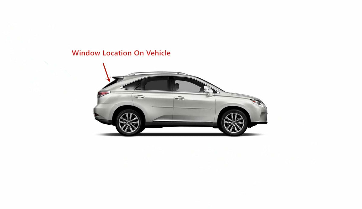 Back Window Back Glass Back Tailgate Heated Compatible with Lexus RX350/RX450 2010-2015 Models