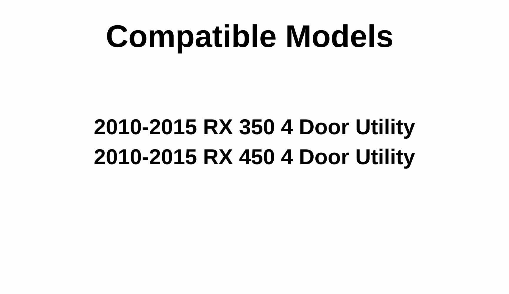 Back Window Back Glass Back Tailgate Heated Compatible with Lexus RX350/RX450 2010-2015 Models
