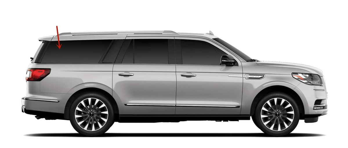 Passenger Right Side Quarter Window Quarter Glass Compatible with Lincoln Navigator L 2018-2024 Long Wheel Base Models