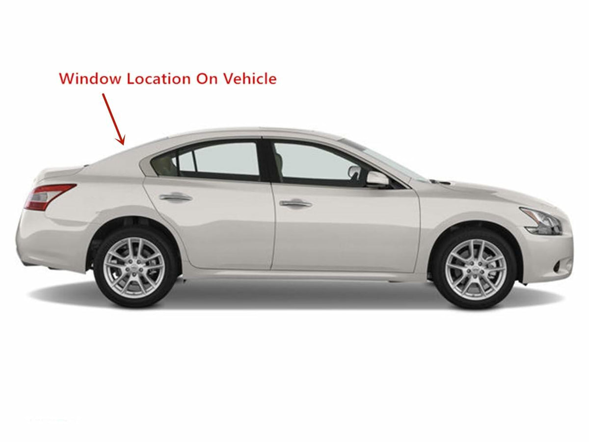 Heated Back Window Back Glass Compatible with Nissan Maxima 4 Door Sedan 2009-2015 Models