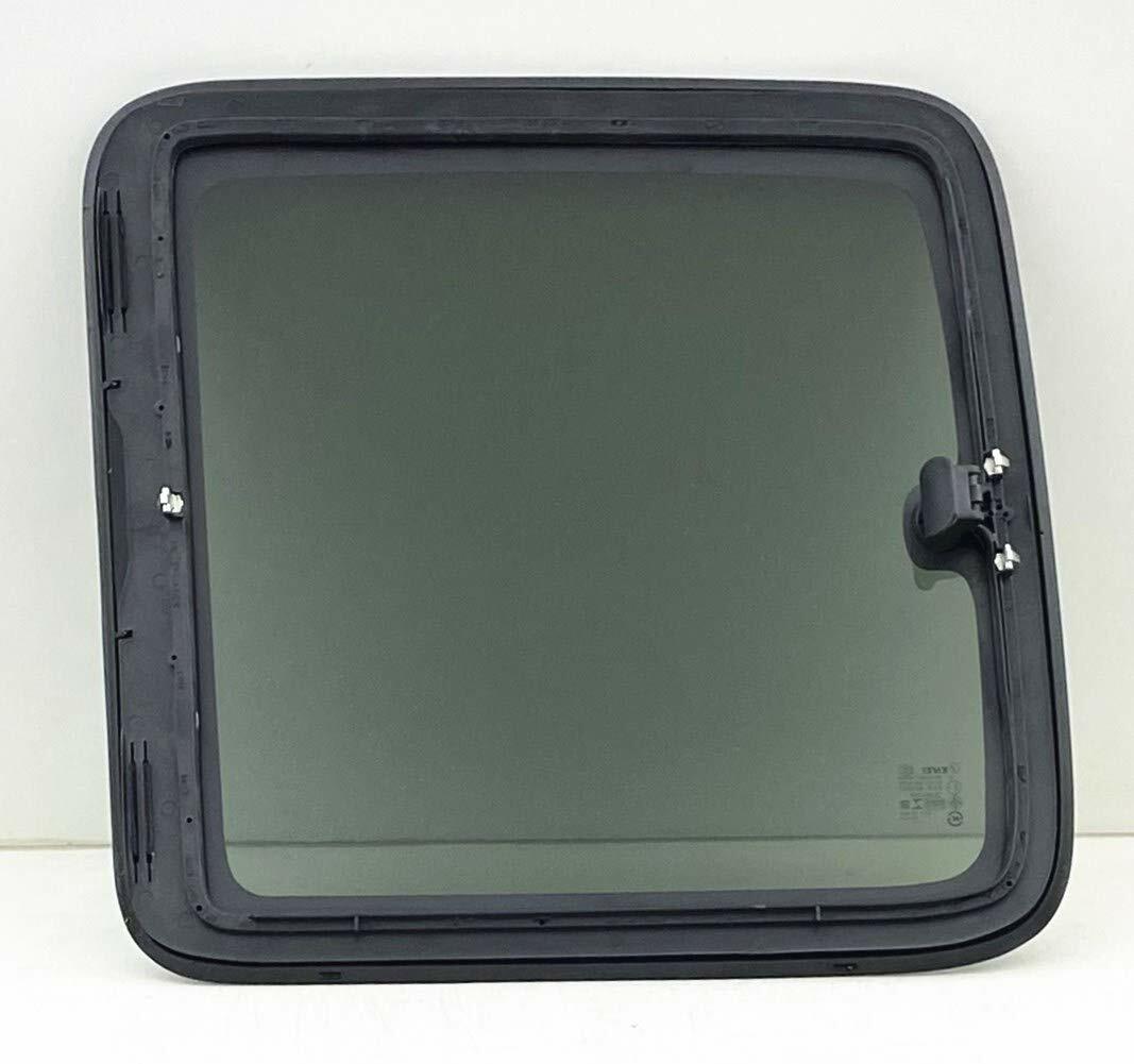 Privacy Movable Passenger Right Side Quarter Window Glass With Frame & Latch Compatible with Chevrolet Silverado 1999-2006 / Classic 2007 Extended Cab Pickup Models