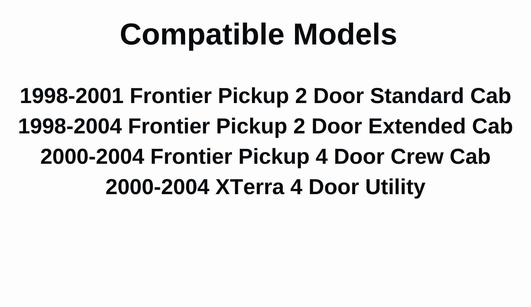 Driver Left Side Front Door Window Door Glass Compatible with Nissan Frontier Pickup/Nissan XTerra 1998-2004 Models