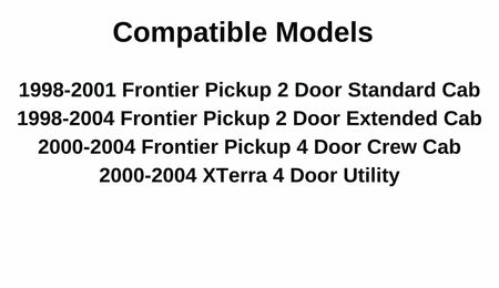 Driver Left Side Front Door Window Door Glass Compatible with Nissan Frontier Pickup/Nissan XTerra 1998-2004 Models