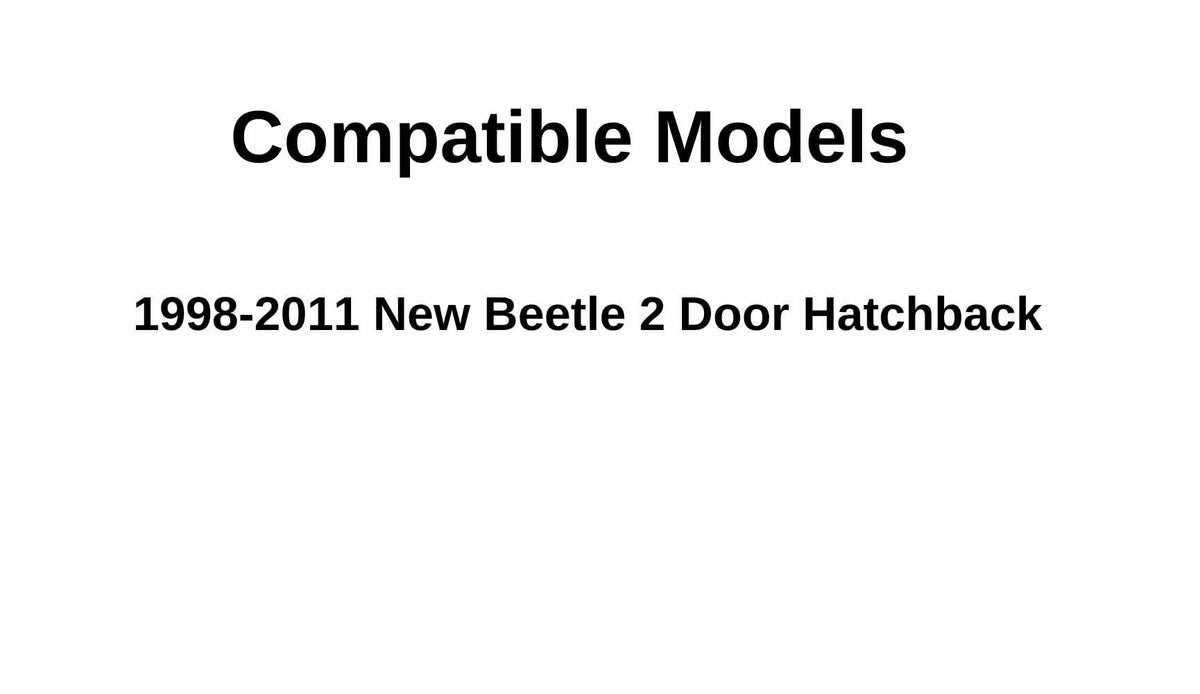 Passenger Right Side Door Window Door Glass Compatible with Volkswagen New Beetle 2 Door Hatchback 1998-2011 Models