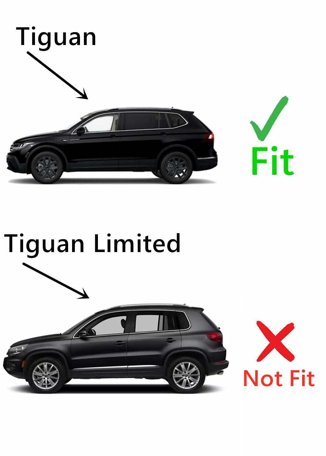 Heated Back Tailgate Window Back Glass Compatible with Volkswagen Tiguan 2018-2024 Models (Not For Limited Models)