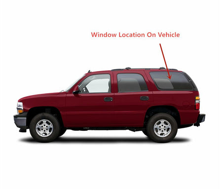 Driver Left Side Rear Quarter Window Quarter Glass Compatible with GMC Yukon/Chevrolet Tahoe 2000-2006 Models (Not For 2000 Yukon Denali / Tahoe Z71)