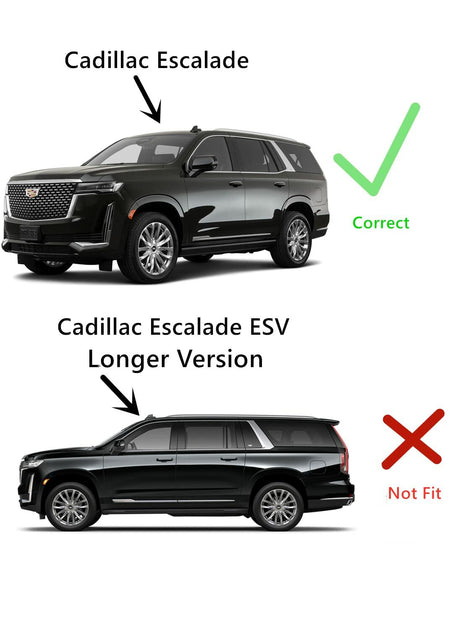 Tempered Driver Left Side Rear Door Window Door Glass Compatible with Cadillac Escalade 2021-2026 Models (Not For Escalade ESV)