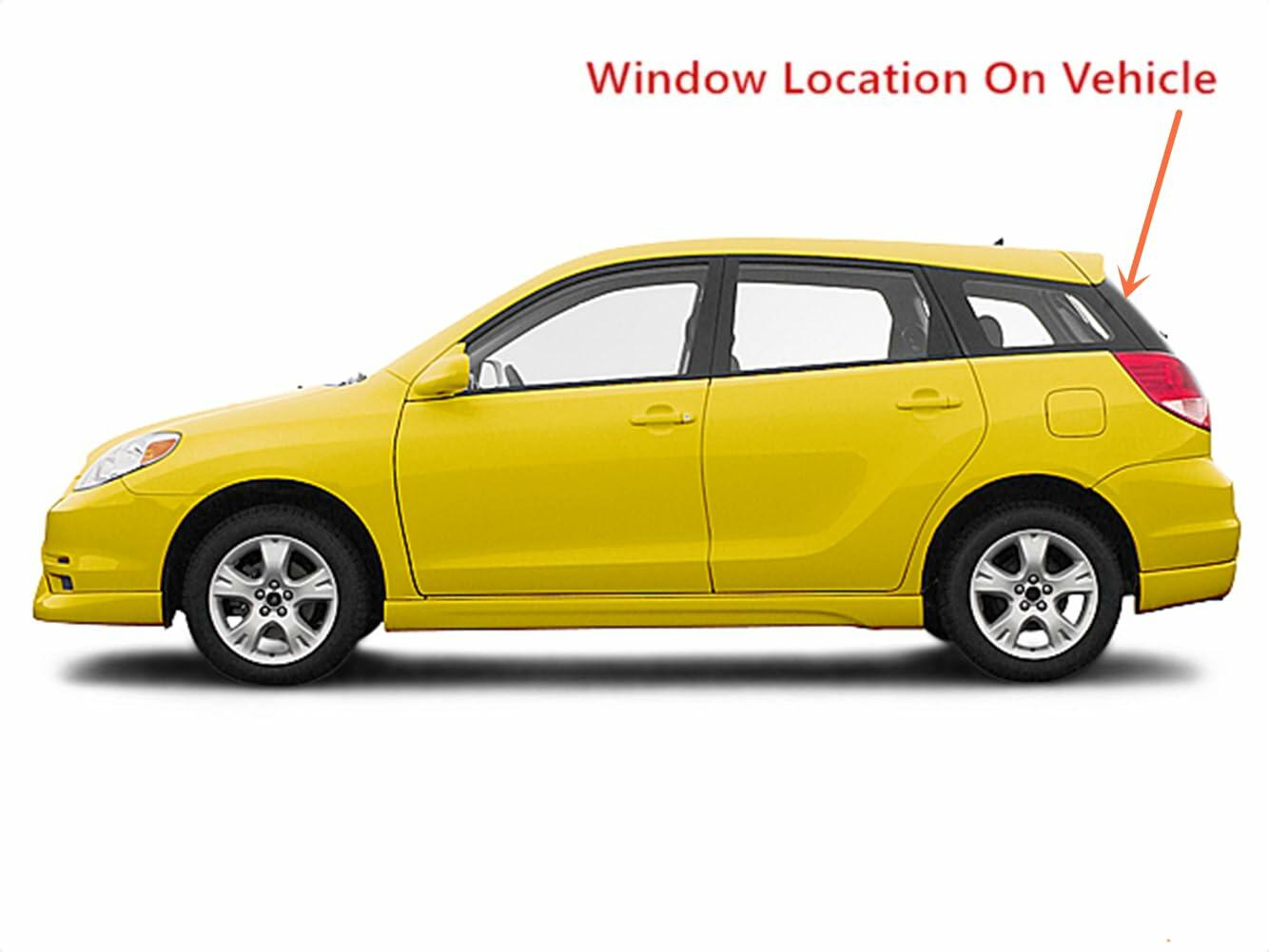 Heated Back Window Back Glass Compatible with Toyota Matrix 2003-2008 Models