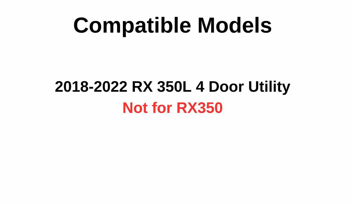 Heated Back Window Back Glass Compatible with Lexus RX350L 2018-2022 Models