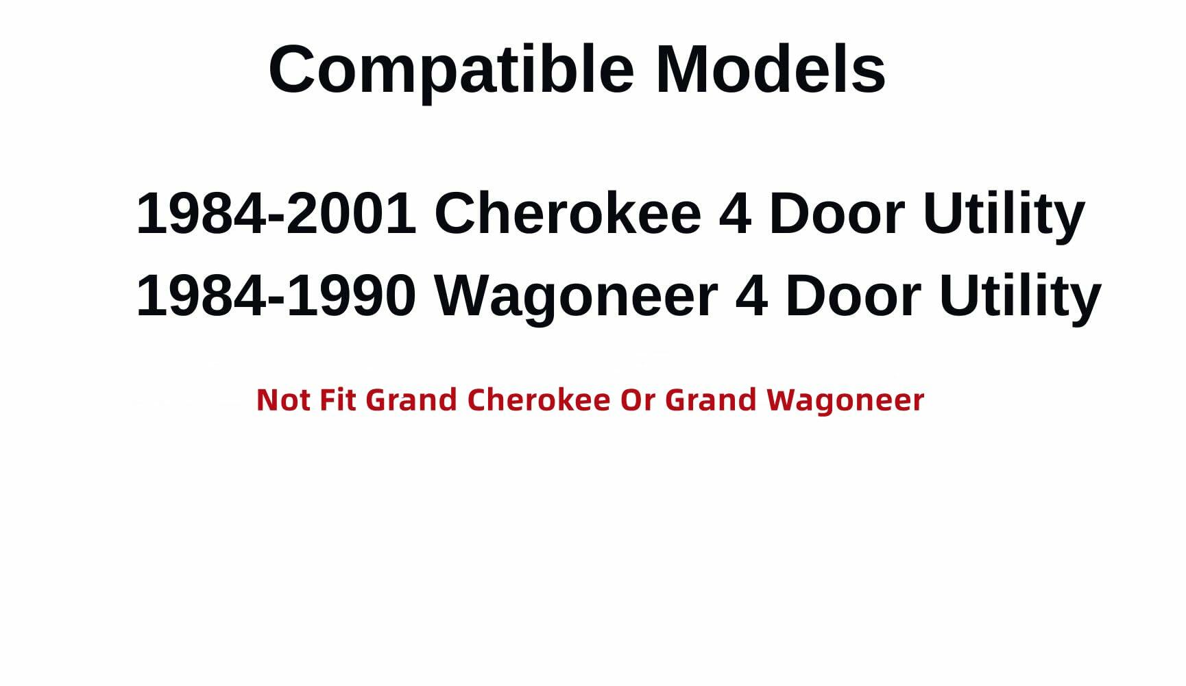 Passenger Right Side Rear Vent Window Vent Glass Compatible with Jeep Cherokee/Jeep Wagoneer 1984-2001 Models