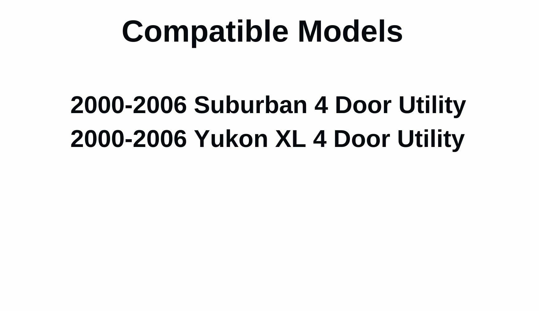 Passenger Right Side Quarter Glass Quarter Window Compatible with Chevrolet Suburban/GMC Yukon XL 2000-2006 Models