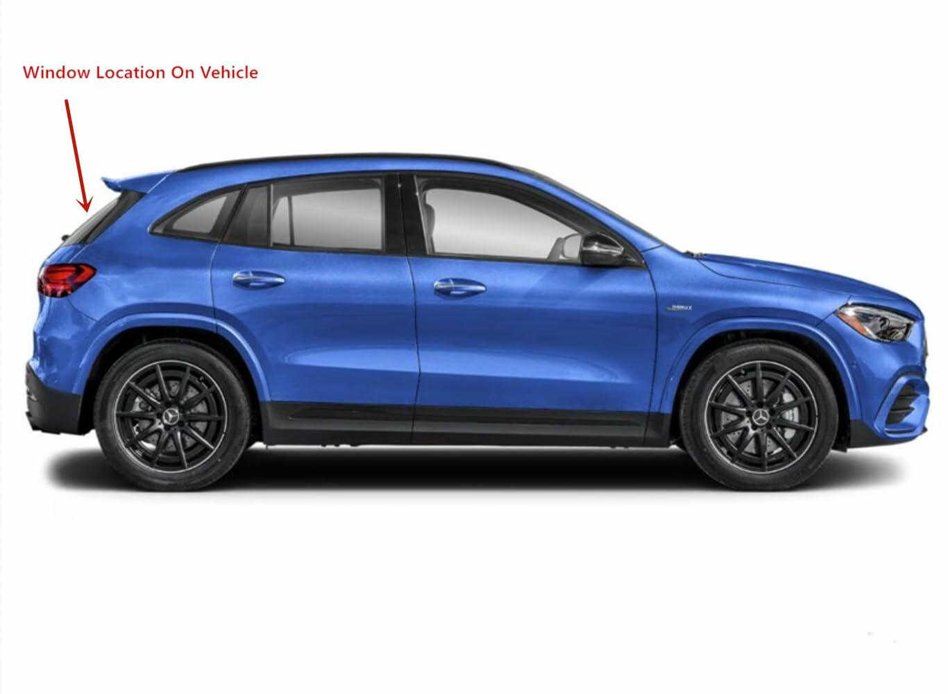 Heated Back Tailgate Window Back Glass Compatible with 2021-2026 Mercedes Benz GLA200 GLA250 GLA35 GLA45 Models